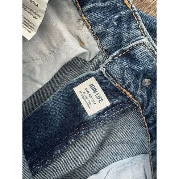 Bershka Denim Medium Wash Mom Jeans Size USA 06 - Picture 5 of 5